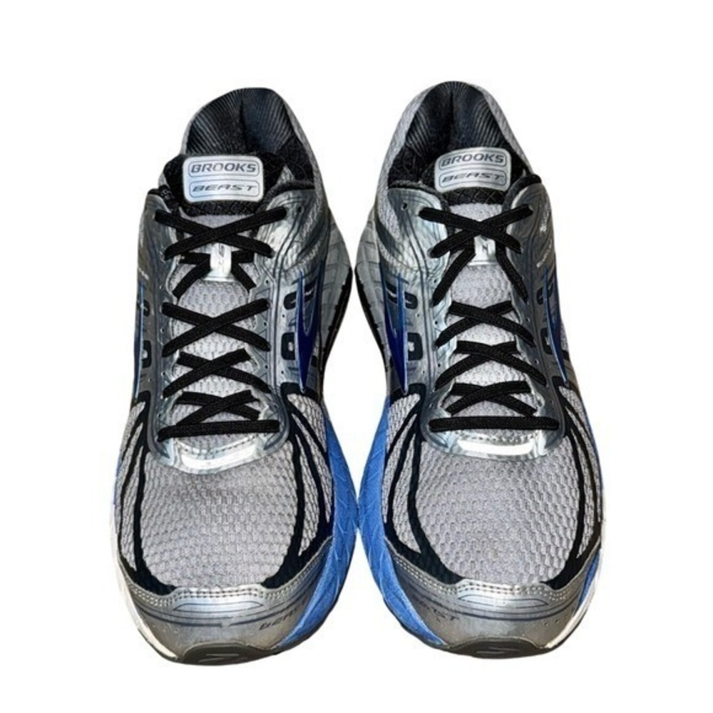 BROOKS‎ Beast 16 Running Shoes Gray/Blue Stability Sneakers | Men's 10.5 D